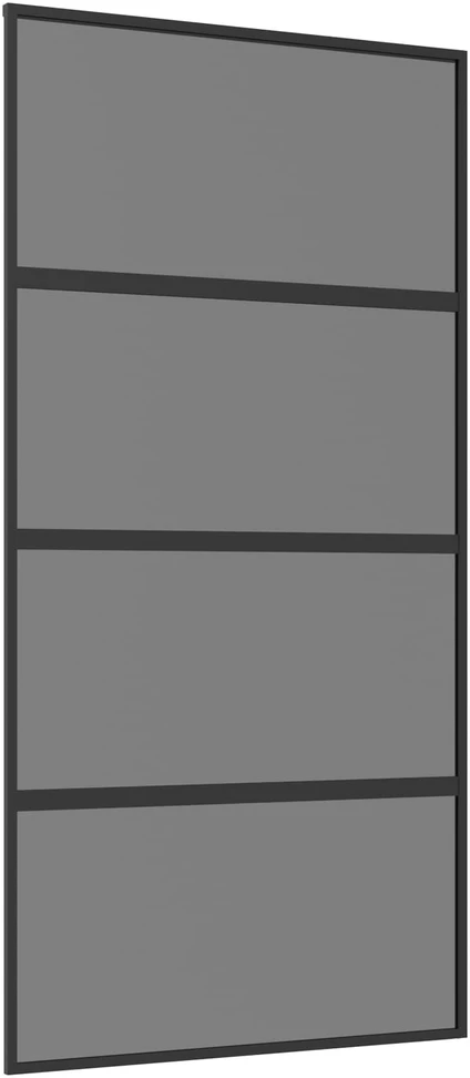 Slankios durys 102.5 x 205 cm Grūdintas stiklas ir aliuminis