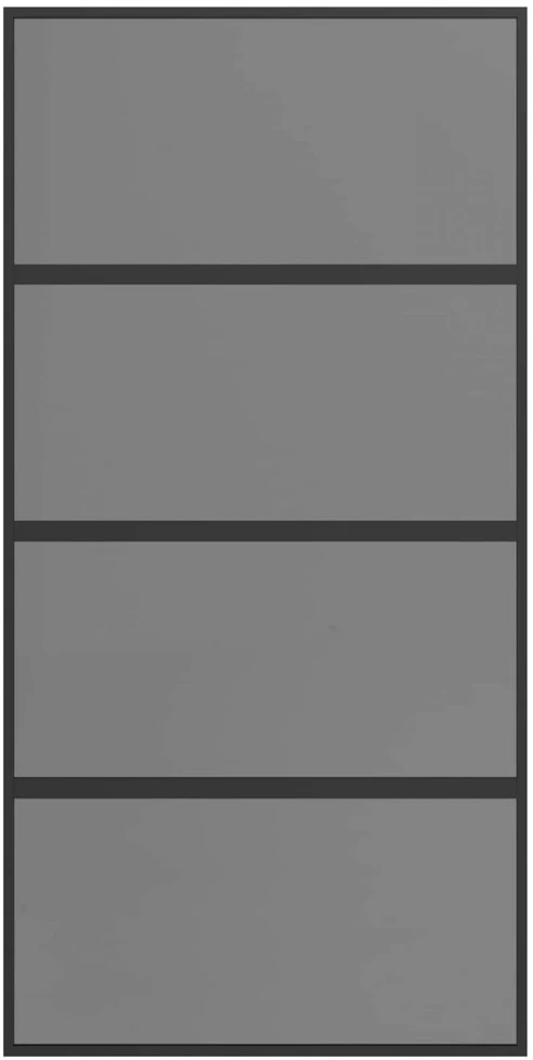 Slankios durys 102.5 x 205 cm Grūdintas stiklas ir aliuminis