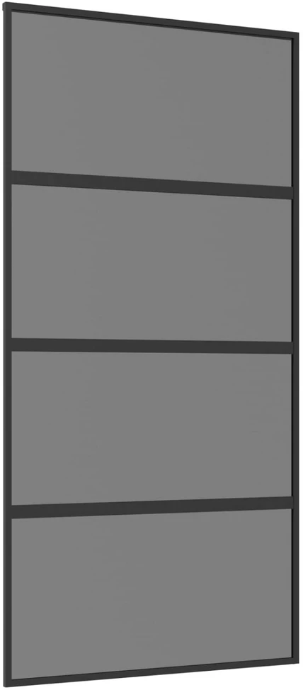 Slankios durys 102.5 x 205 cm Grūdintas stiklas ir aliuminis
