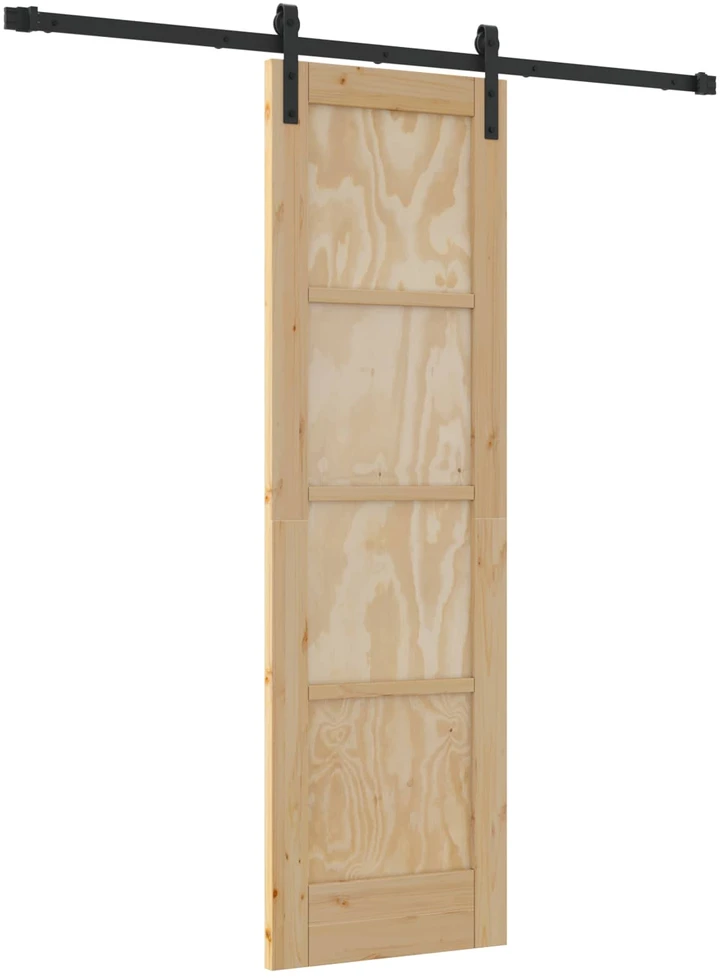 Slankios durys 61 x 198,5 cm Pušies medienos masyvas