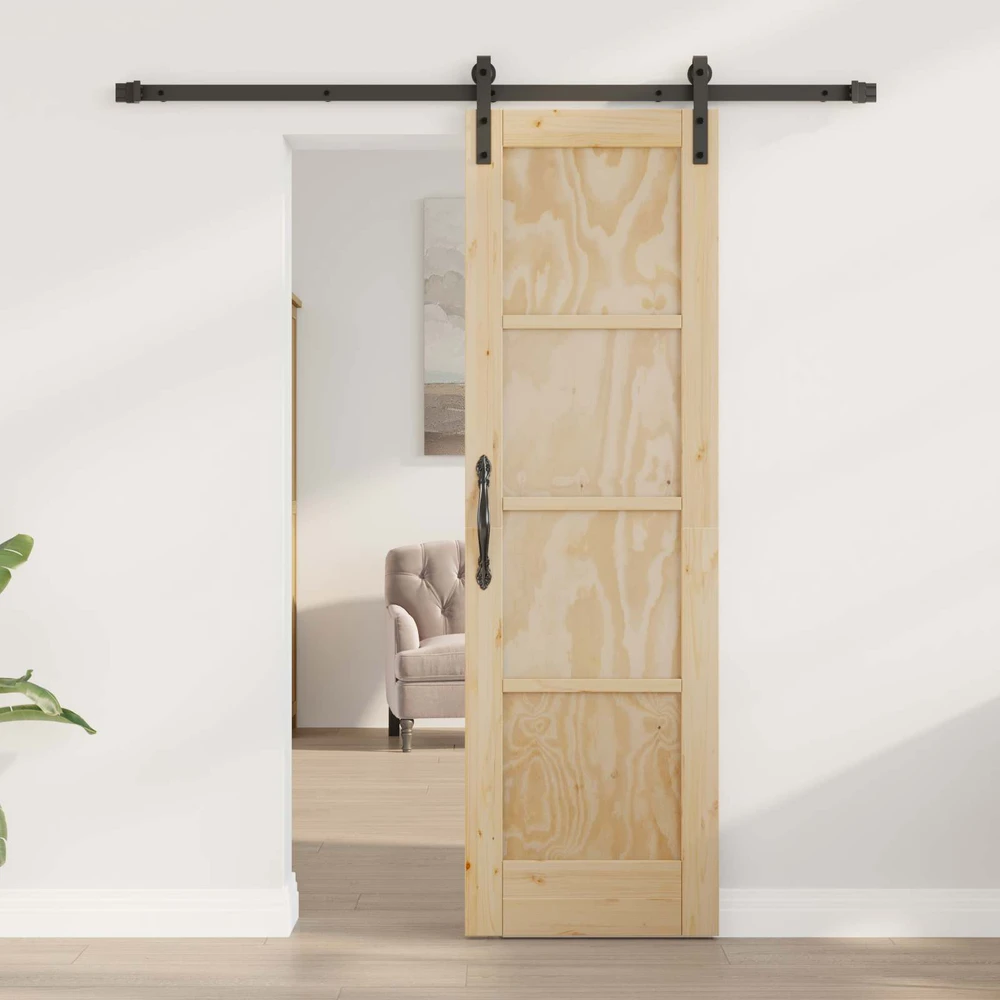 Slankios durys 61 x 198,5 cm Pušies medienos masyvas