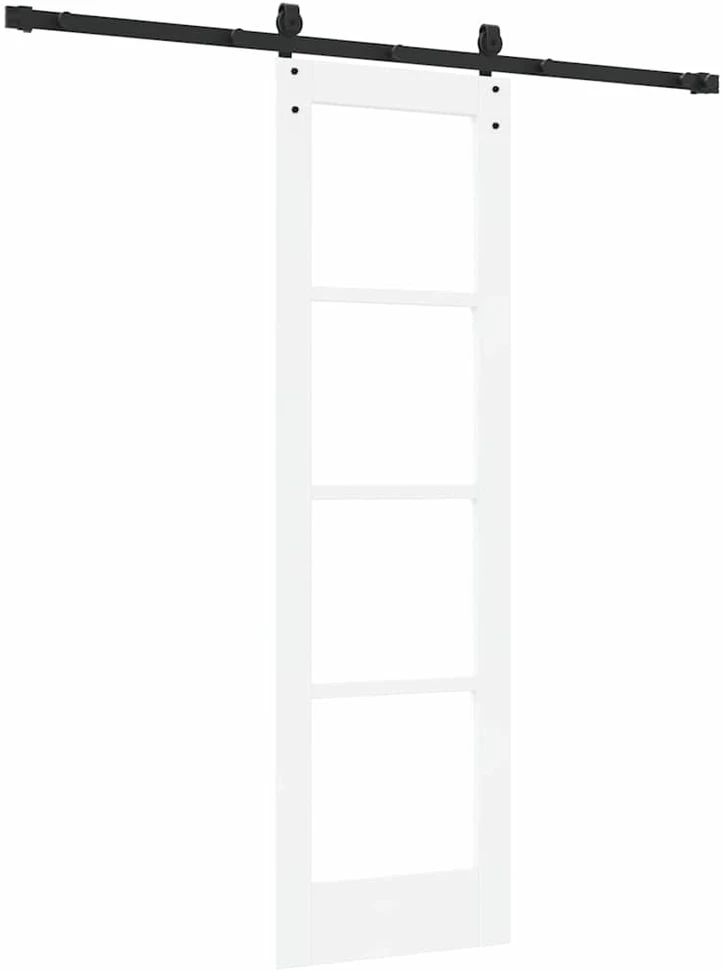 Slankios durys 61 x 198,5 cm Tvirtos pušies mediena ir stiklas