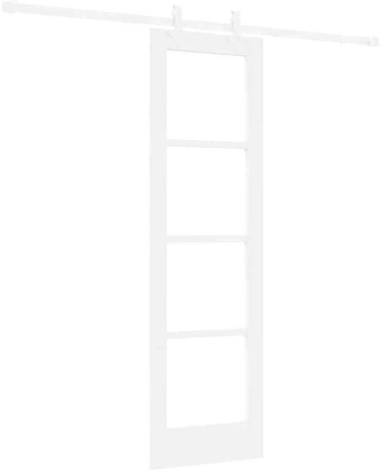 Slankios durys 61 x 198,5 cm Tvirtos pušies mediena ir stiklas