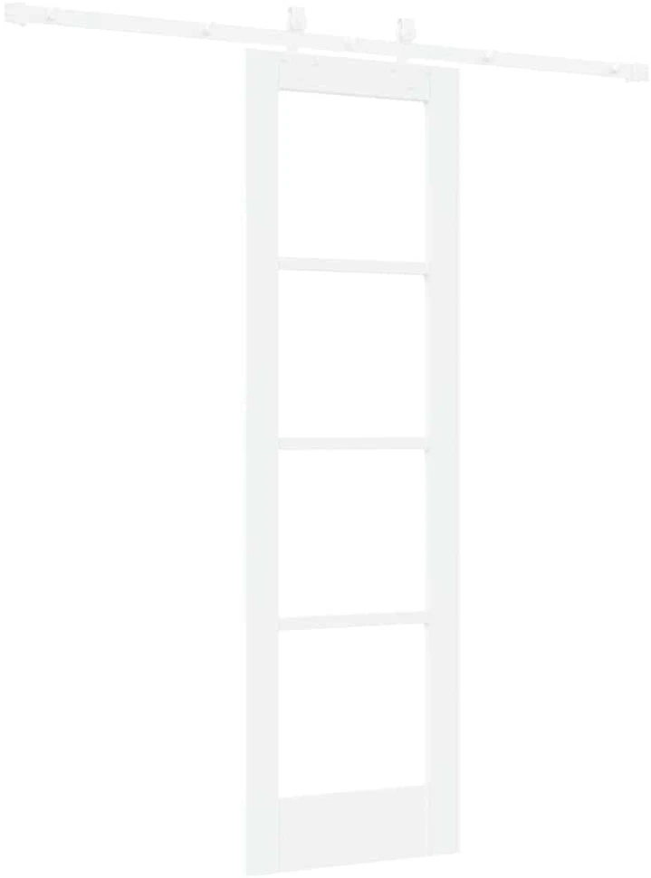 Slankios durys 61 x 198,5 cm Tvirtos pušies mediena ir stiklas