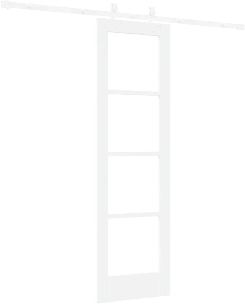 Slankios durys 61 x 198,5 cm Tvirtos pušies mediena ir stiklas