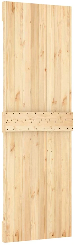 Slankios durys 70 x 210 cm Natūrali ir Balta