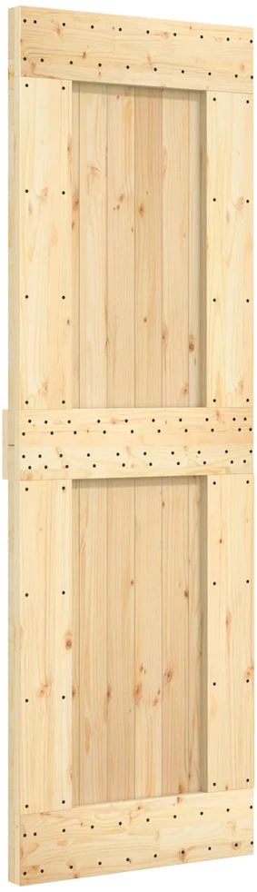 Slankios durys 70 x 210 cm Natūrali ir juoda