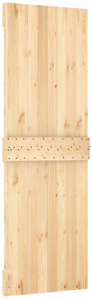 Slankios durys 70 x 210 cm Natūrali ir juoda