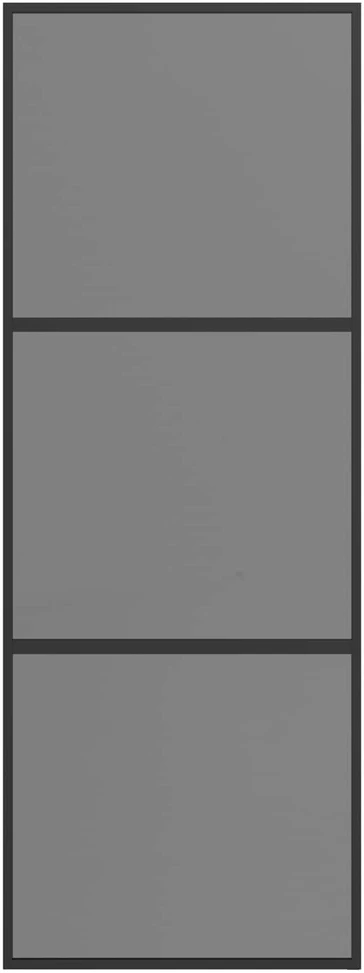 Slankios durys 76 x 205 cm Grūdintas stiklas ir aliuminis