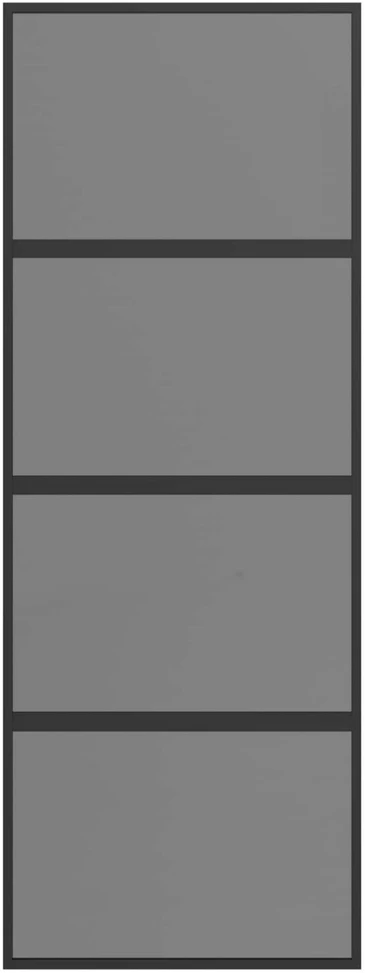 Slankios durys 76 x 205 cm Grūdintas stiklas ir aliuminis