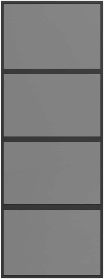 Slankios durys 76 x 205 cm Grūdintas stiklas ir aliuminis