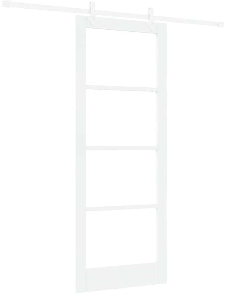 Slankios durys 83 x 211 cm Tvirtos pušies mediena ir stiklas