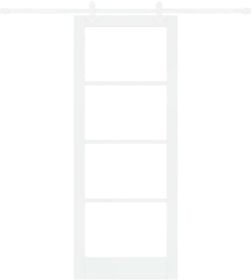 Slankios durys 83 x 211 cm Tvirtos pušies mediena ir stiklas