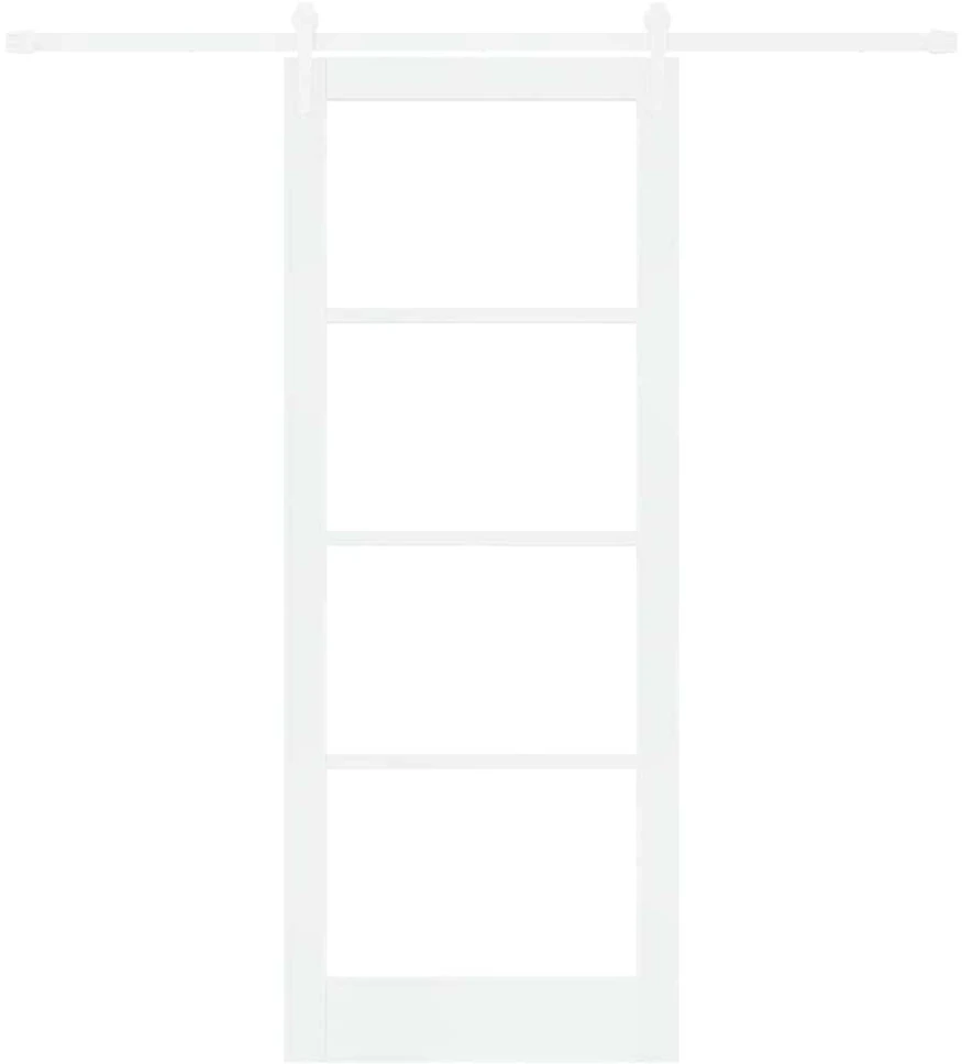Slankios durys 83 x 211 cm Tvirtos pušies mediena ir stiklas