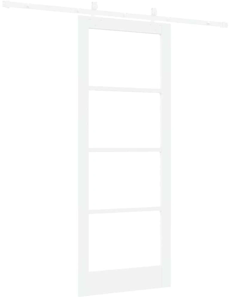 Slankios durys 83 x 211 cm Tvirtos pušies mediena ir stiklas