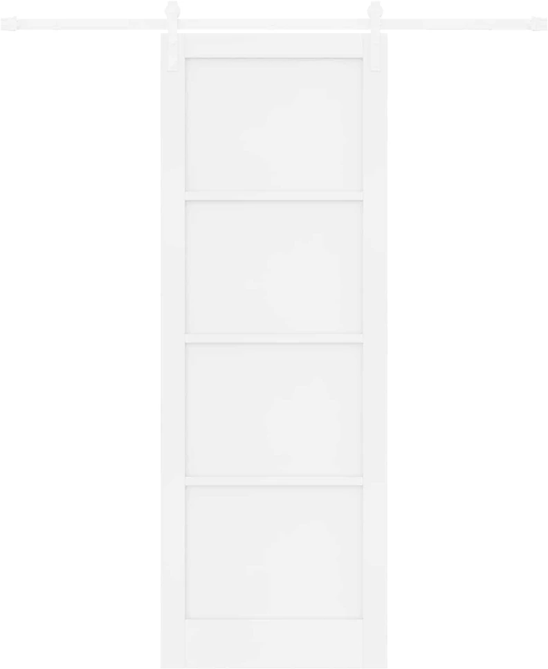 Slankios durys 83 x 232 cm Pušies medienos masyvas Balta