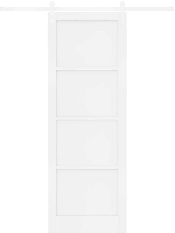 Slankios durys 83 x 232 cm Pušies medienos masyvas Balta