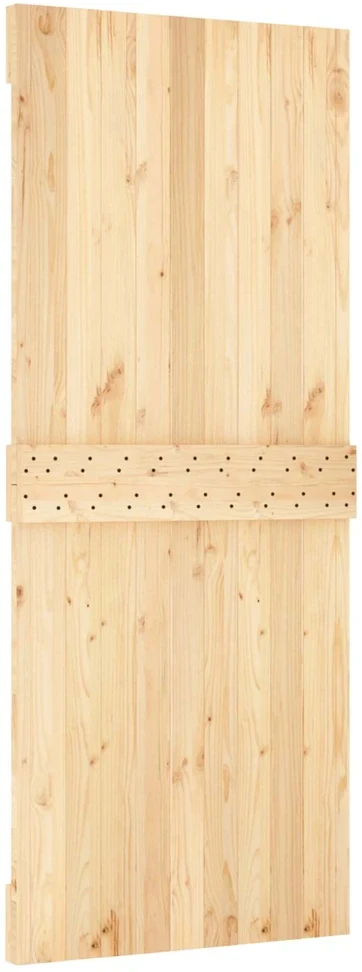 Slankios durys 85 x 210 cm Natūrali ir Balta