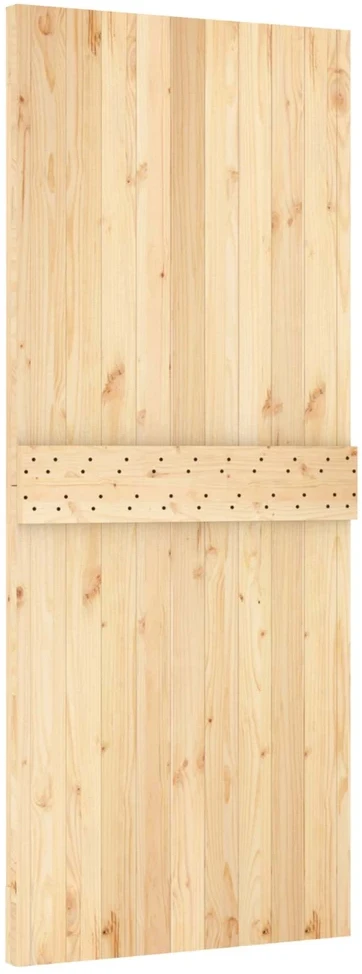 Slankios durys 85 x 210 cm Natūrali ir Balta