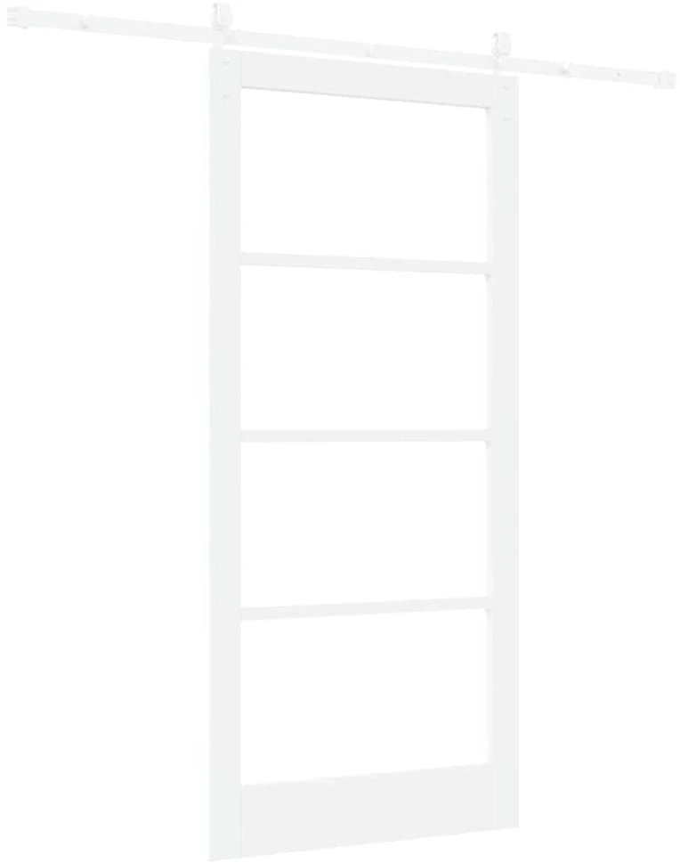 Slankios durys 93 x 202 cm Tvirtos pušies mediena ir stiklas