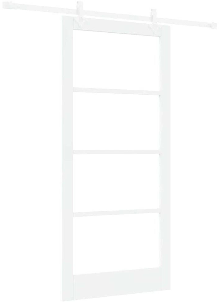 Slankios durys 93 x 202 cm Tvirtos pušies mediena ir stiklas