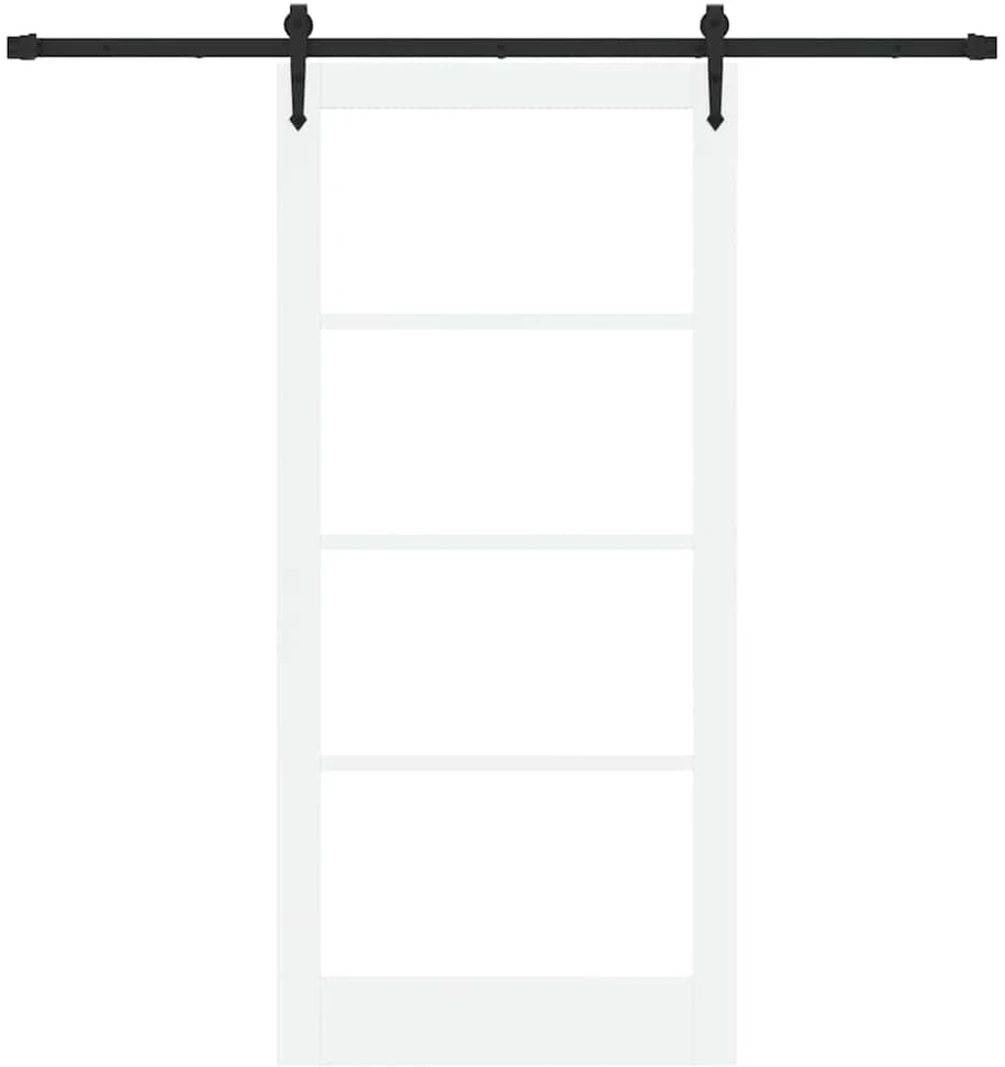 Slankios durys 93 x 202 cm Tvirtos pušies mediena ir stiklas