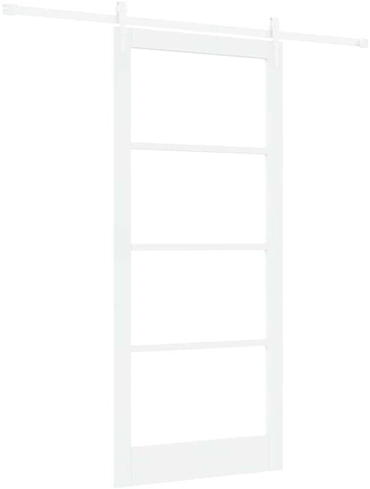 Slankios durys 93 x 211 cm Tvirtos pušies mediena ir stiklas
