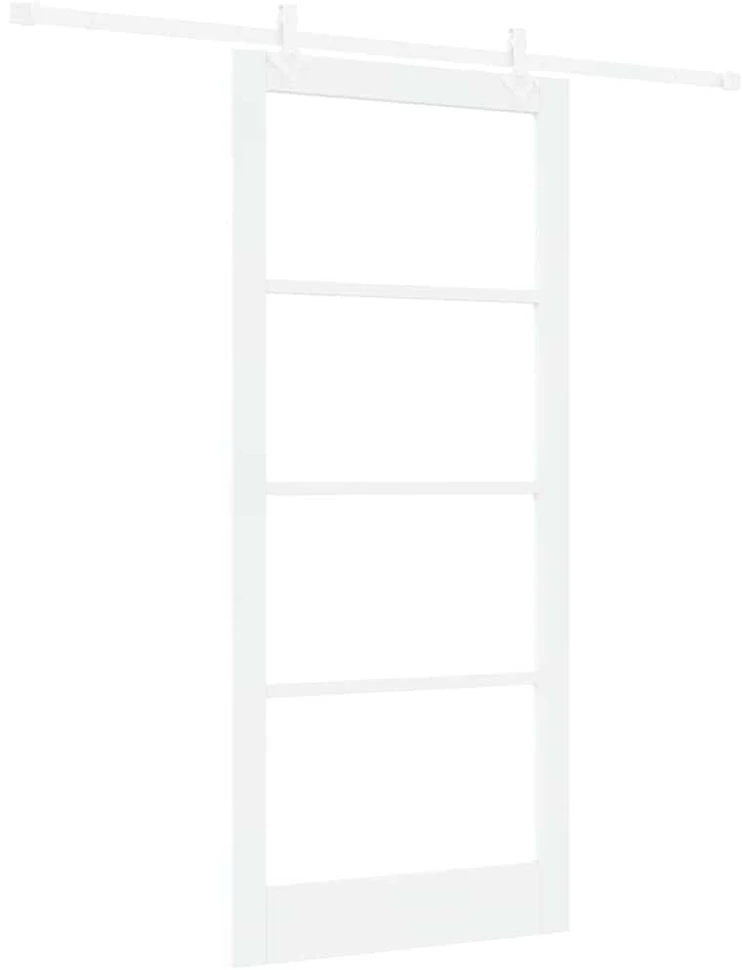 Slankios durys 93 x 211 cm Tvirtos pušies mediena ir stiklas