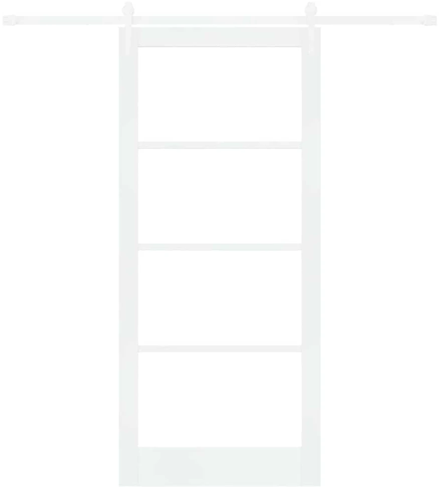 Slankios durys 93 x 211 cm Tvirtos pušies mediena ir stiklas