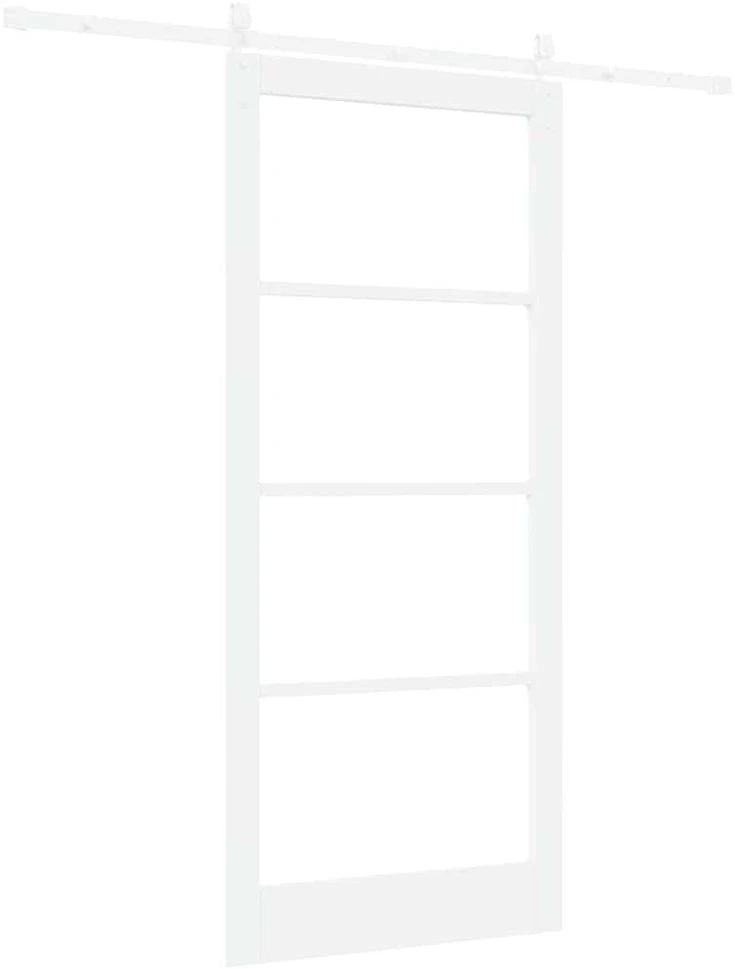 Slankios durys 93 x 211 cm Tvirtos pušies mediena ir stiklas
