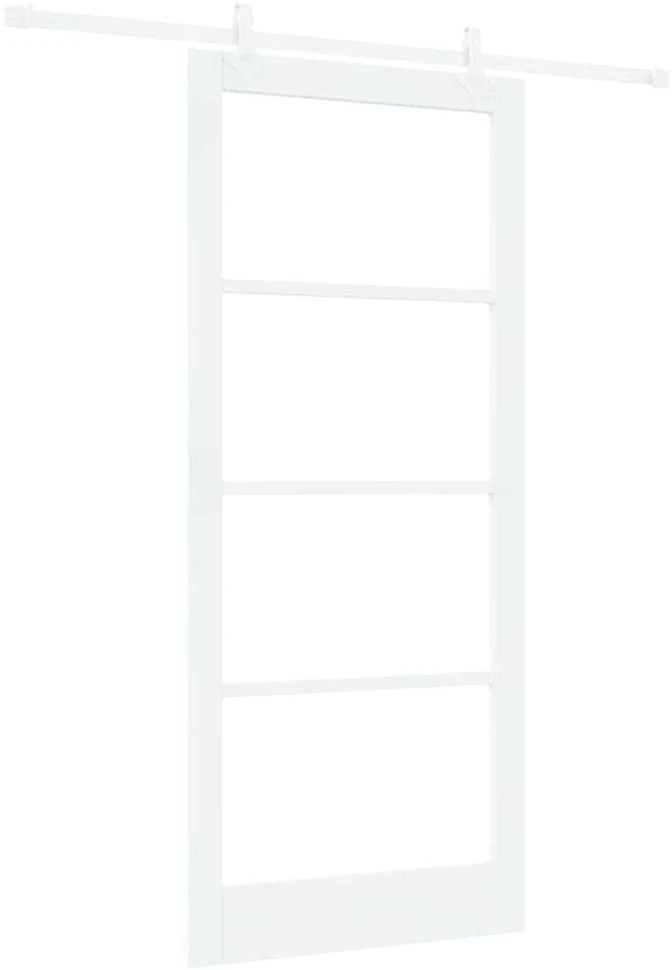 Slankios durys 93 x 211 cm Tvirtos pušies mediena ir stiklas