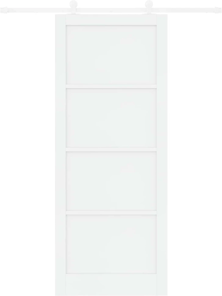 Slankios durys 93 x 232 cm Apdirbta mediena Balta