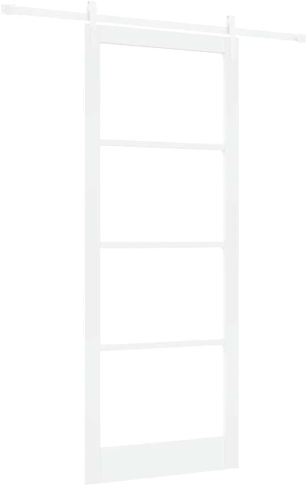 Slankios durys 93 x 232 cm Tvirtos pušies mediena ir stiklas
