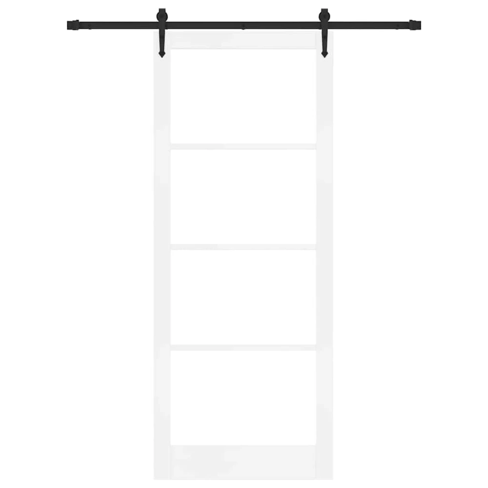 Slankios durys 93 x 232 cm Tvirtos pušies mediena ir stiklas