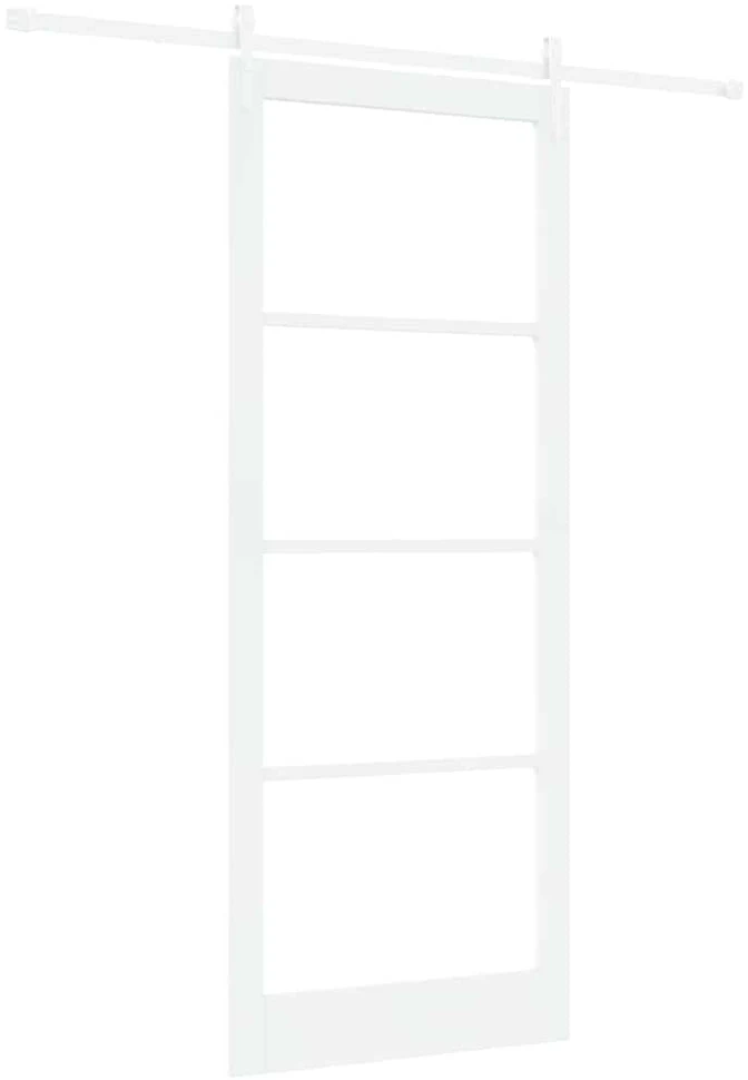Slankios durys 93 x 232 cm Tvirtos pušies mediena ir stiklas