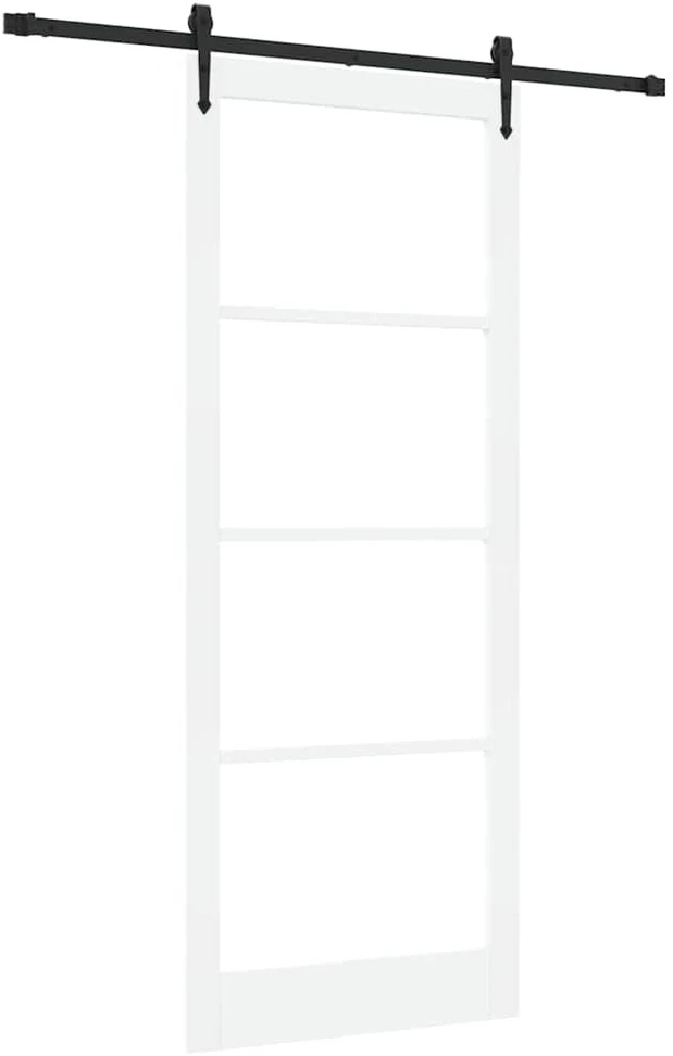 Slankios durys 93 x 232 cm Tvirtos pušies mediena ir stiklas