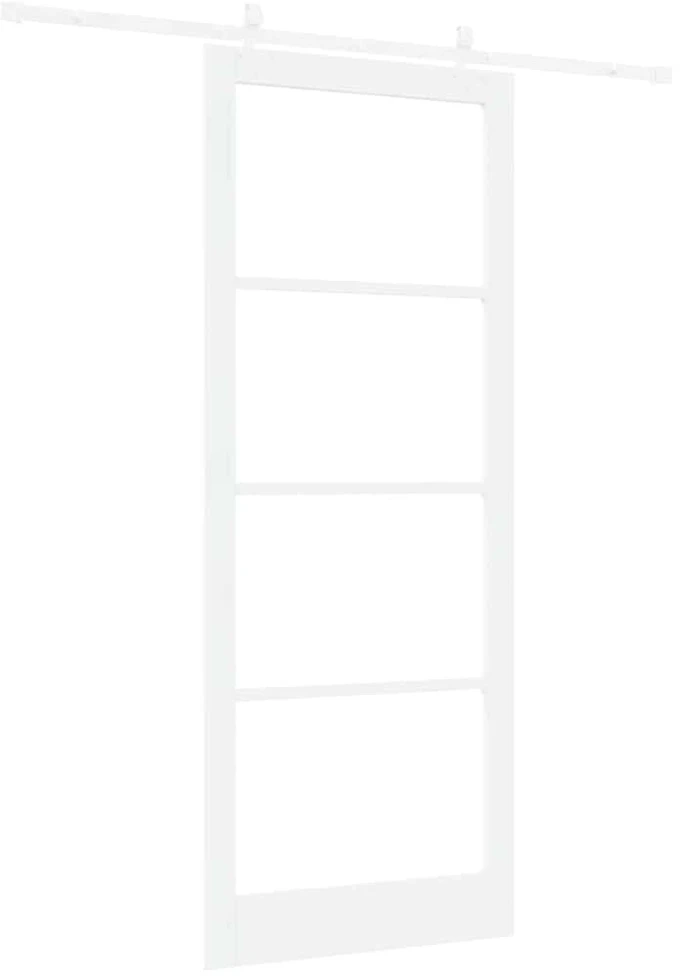 Slankios durys 93 x 232 cm Tvirtos pušies mediena ir stiklas