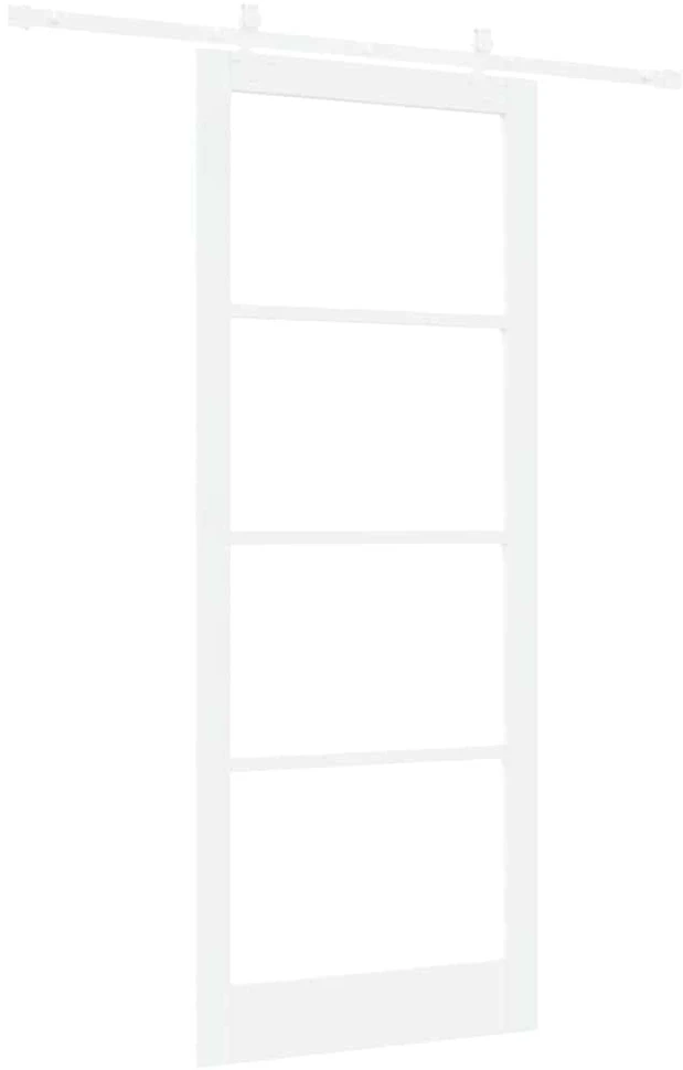 Slankios durys 93 x 232 cm Tvirtos pušies mediena ir stiklas