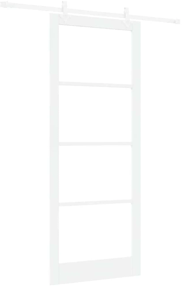 Slankios durys 93 x 232 cm Tvirtos pušies mediena ir stiklas