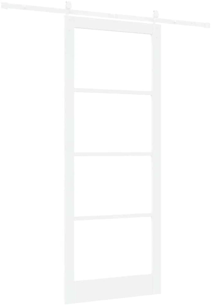 Slankios durys 93 x 232 cm Tvirtos pušies mediena ir stiklas