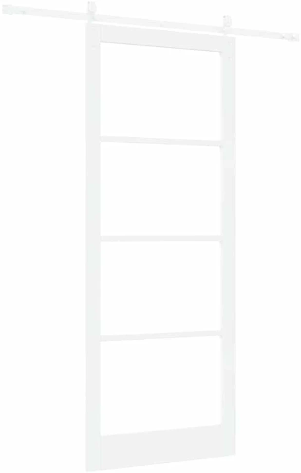 Slankios durys 93 x 232 cm Tvirtos pušies mediena ir stiklas