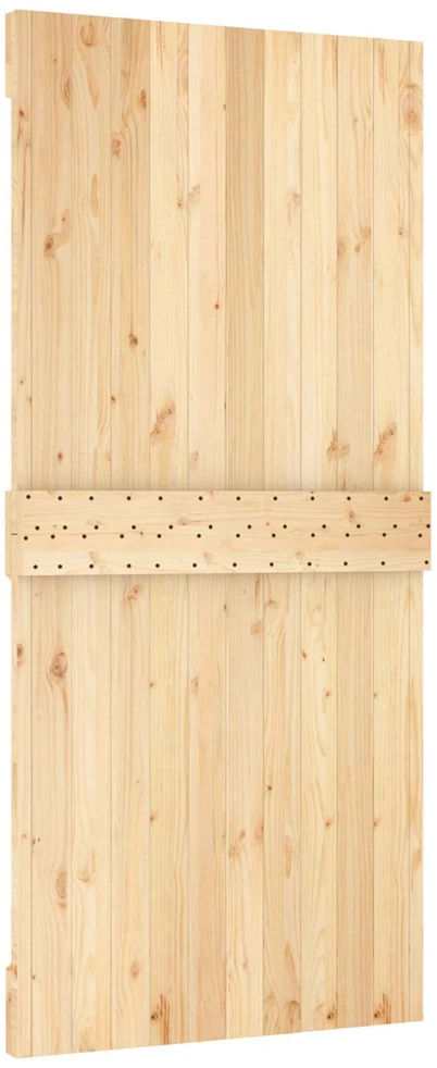 Slankios durys 95 x 210 cm Natūrali ir juoda