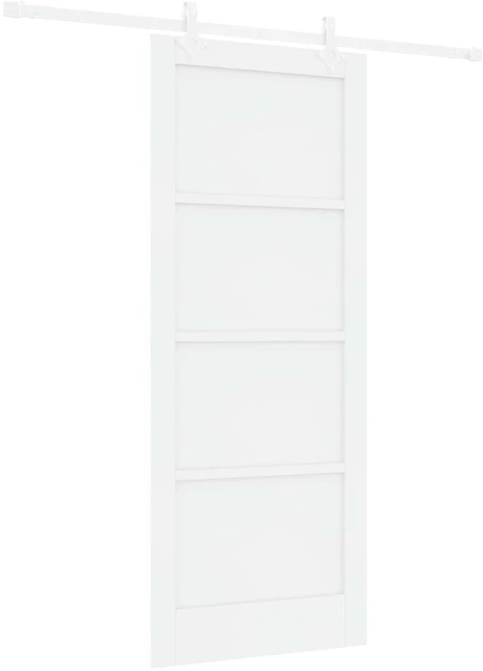 Slankios durys Balta 83 x 202 cm Pušies medienos masyvas