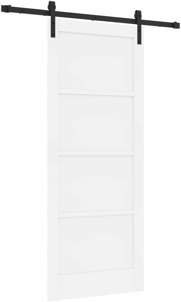 Slankios durys Balta 83 x 202 cm Pušies medienos masyvas