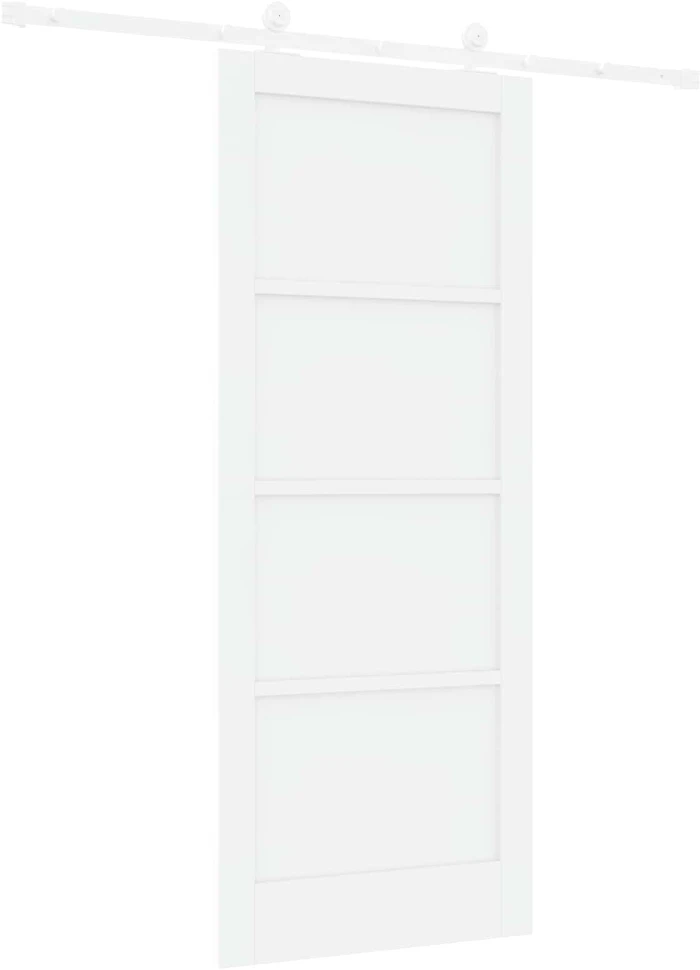 Slankios durys Balta 83 x 202 cm Pušies medienos masyvas