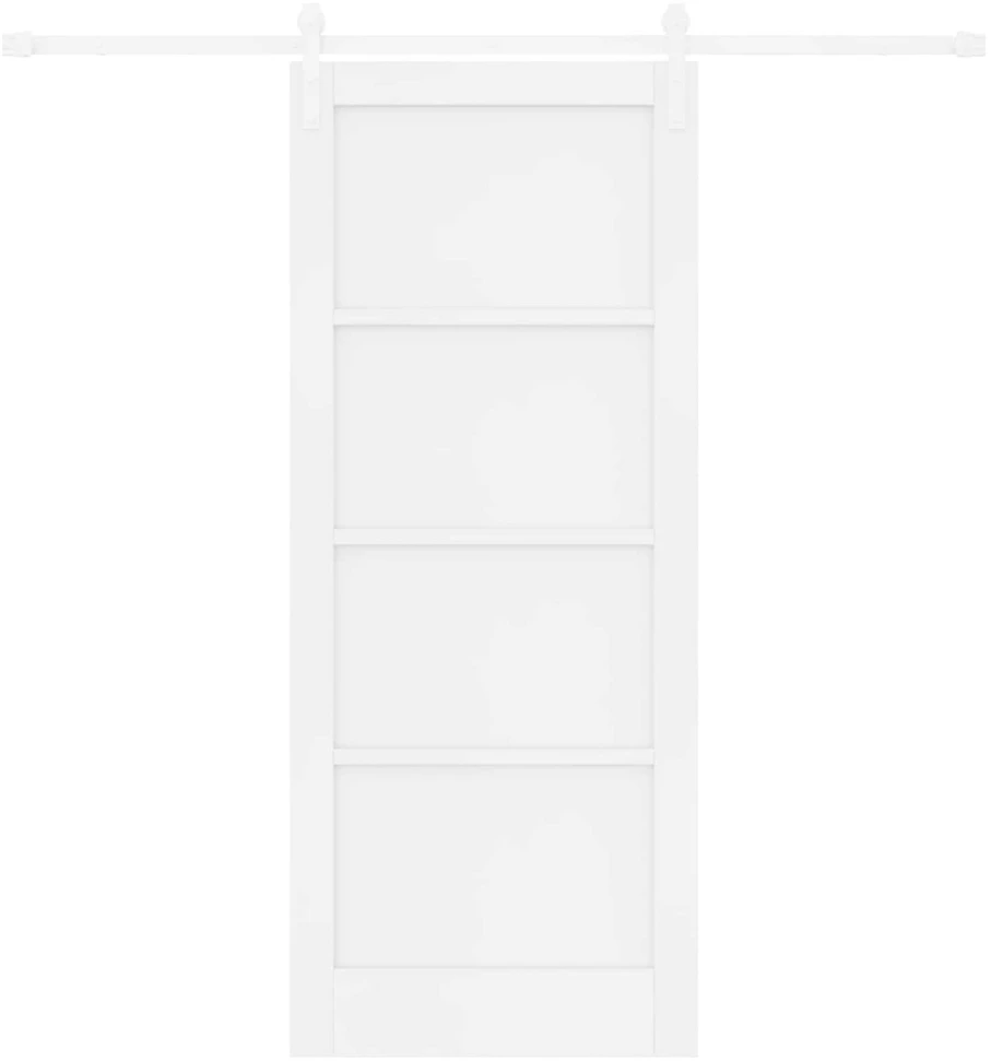 Slankios durys 83 x 202 cm Pušies medienos masyvas Balta