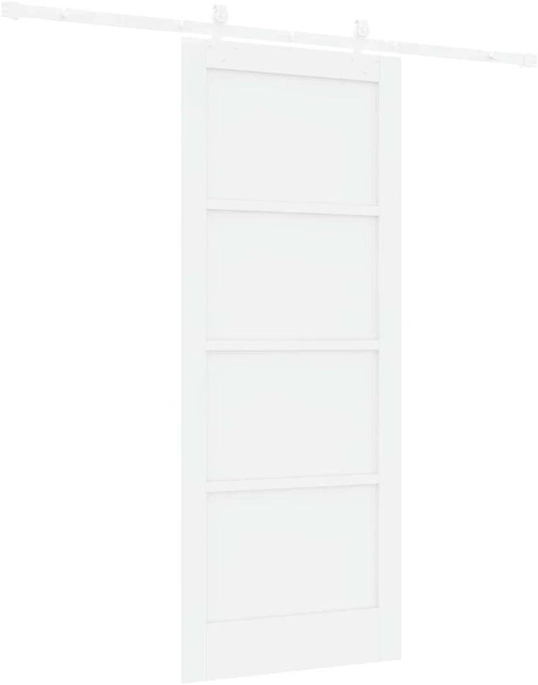 Slankios durys Balta 83 x 202 cm Pušies medienos masyvas