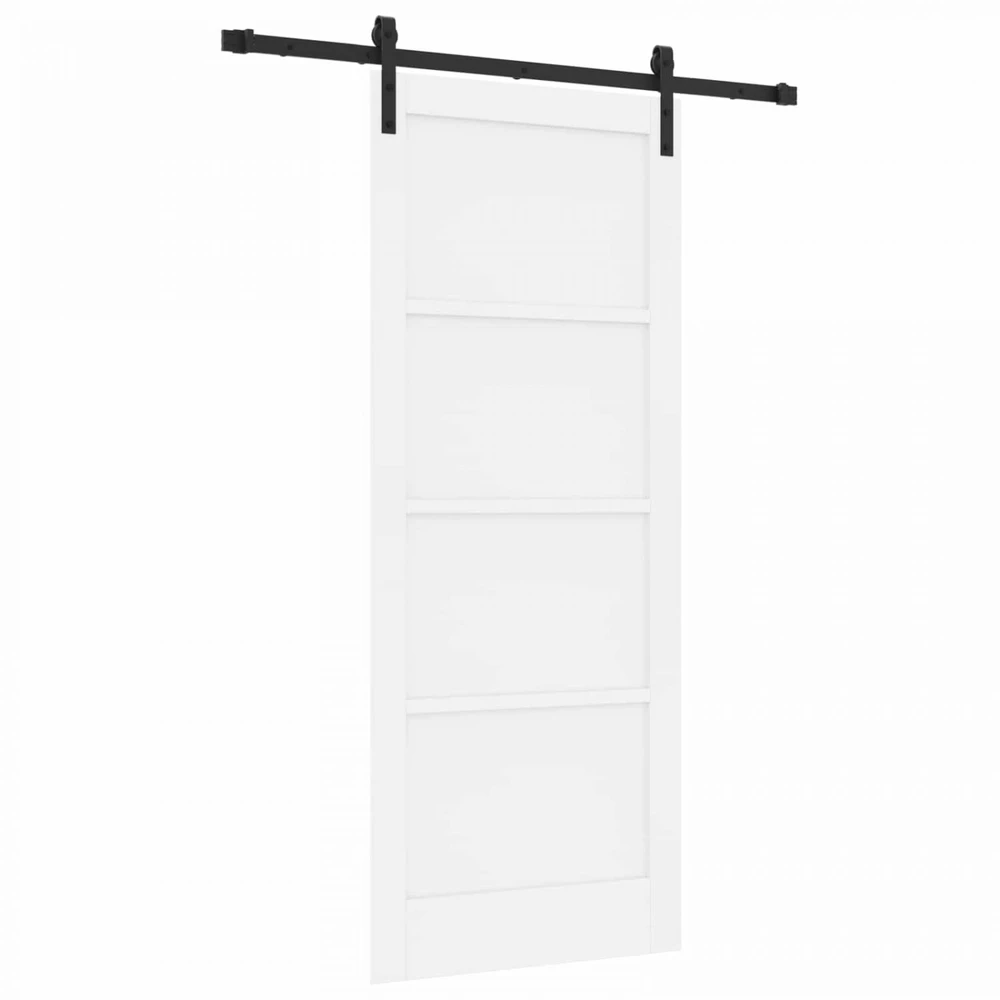 Slankios durys Balta 83 x 202 cm Pušies medienos masyvas