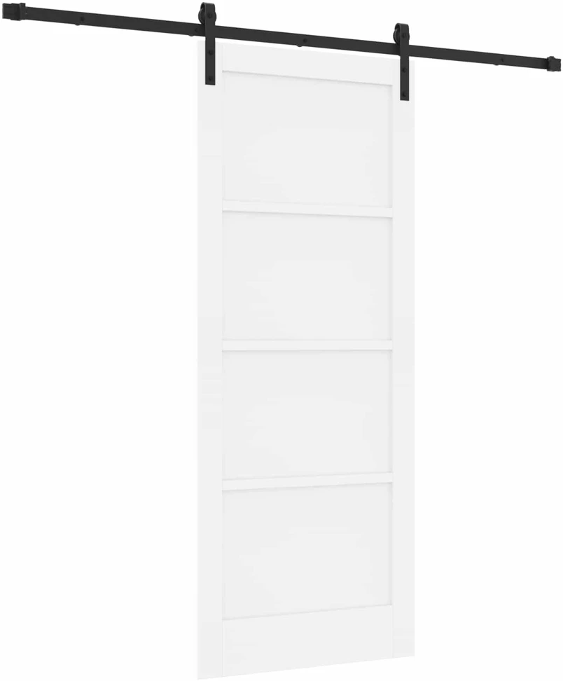 Slankios durys Balta 83 x 202 cm Pušies medienos masyvas