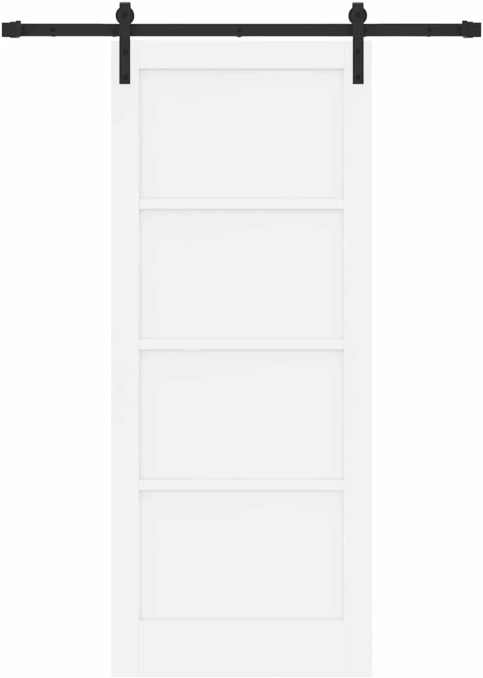 Slankios durys Balta 83 x 202 cm Pušies medienos masyvas